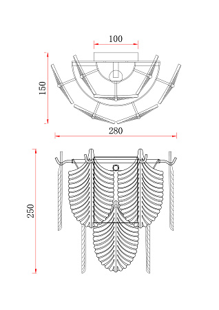 Светильник настенный Freya Hloya FR5143WL-01G