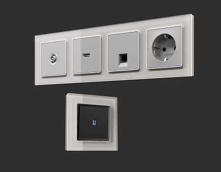 Рамка 2-постовая Ambrella Volt ALFA Platos AF330402