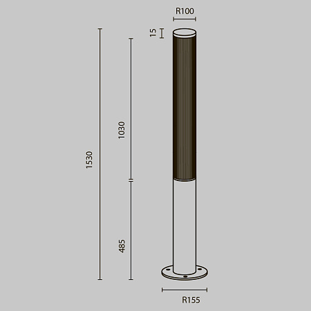 Уличный ландшафтный светодиодный светильник Maytoni Ster O467FL-L70B3K