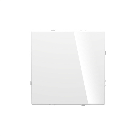 Выключатель встраиваемый VOLTUM S70 одноклавишный с подсветкой (белый глянцевый) VLS010201