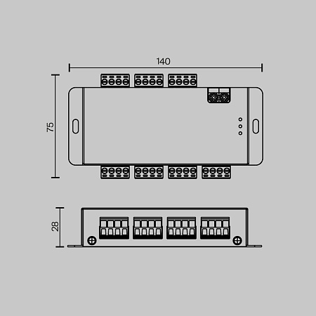 Усилитель сигнала 6 каналов Maytoni SPI 711007