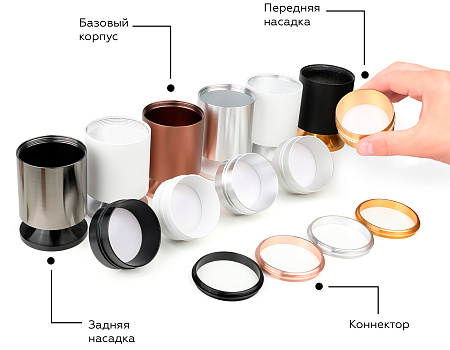 Насадка передняя для корпуса светильника DIY Spot N6104