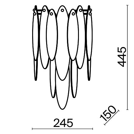 Светильник настенный Freya Lucrecia FR5217WL-02FG