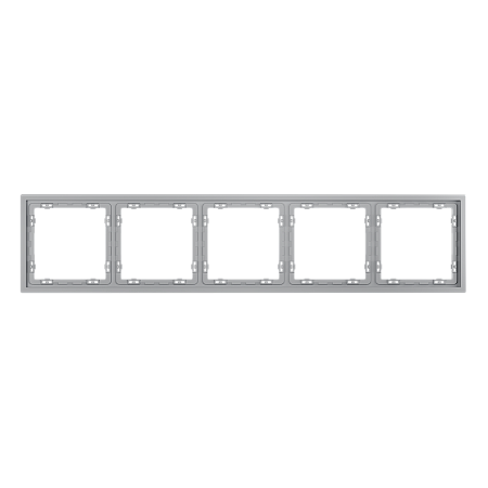 Рамка пластиковая на 5 постов Voltum S70 (серый) VLS100516