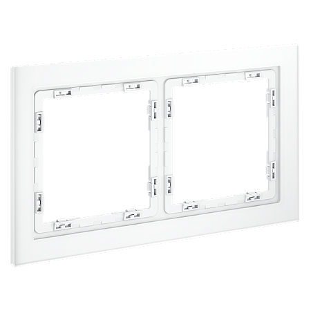 Рамка стеклянная VOLTUM S70 на 2 поста, (белый,матовый,стекло) VLS110202 Рамка стеклянная VOLTUM S70 на 2 поста, (белый,матовый,стекло) VLS110202