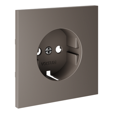 Накладка для розетки с заземлением Voltum S70 (капучино) VLS000614