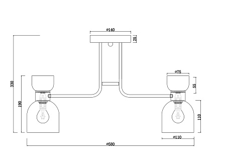 Потолочная люстра Freya Isla FR5094PL-05G