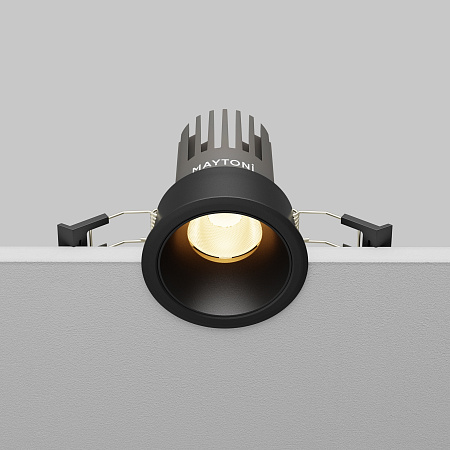 Светильник встраиваемый светодиодный Maytoni Dip DL115-10W-3K-B