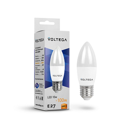 Светодиодная лампа Voltega Candle E27 10W 2800K 8451