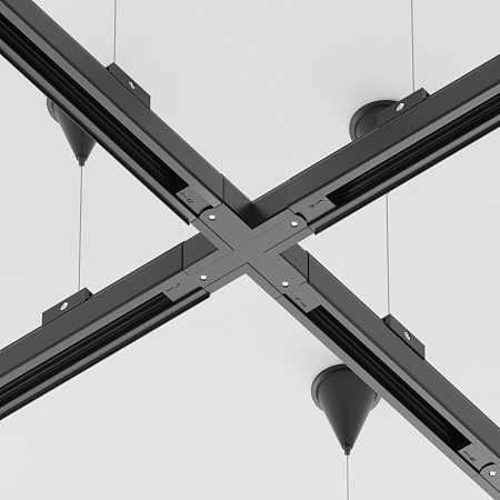 Коннектор Х-образный для трехфазного шинопровода Maytoni Trinity Accessorises TRA005CX-31B Коннектор Х-образный для трехфазного шинопровода Maytoni Trinity Accessorises TRA005CX-31B