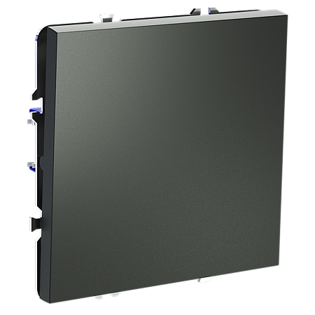 Выключатель с самовозвратом встраиваемый VOLTUM S70 одноклавишный (титан) VLS010606