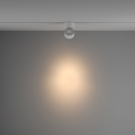 Трековый однофазный светодиодный светильник диммируемый Maytoni Unity Yin TR084-1-15W3K-D-W