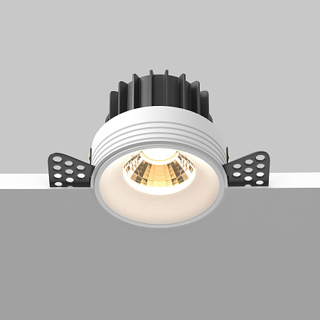 Светильник встраиваемый светодиодный Maytoni Round DL058-12W2.7K-TRS-W