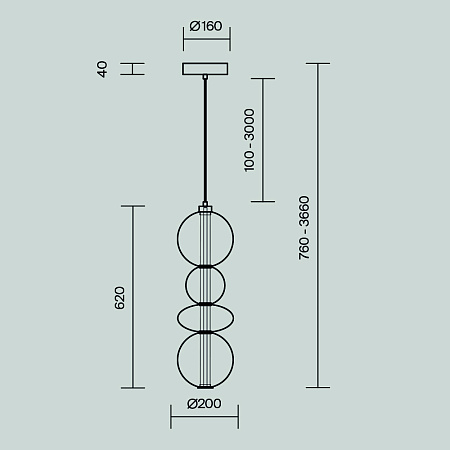Светильник подвесной светодиодный Maytoni Futuro MOD307PL-L36BS3K Светильник подвесной светодиодный Maytoni Futuro MOD307PL-L36BS3K