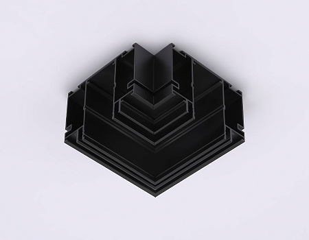 Коннектор угловой для шинопровода в натяжной потолок GL1046 Коннектор угловой для шинопровода в натяжной потолок GL1046