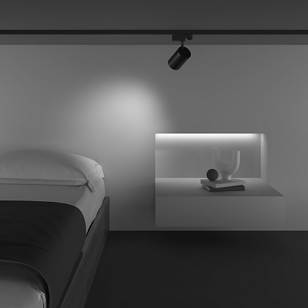 Трековый трехфазный светодиодный светильник Maytoni Trinity Vuoro TR029-3-10W4K-M-B