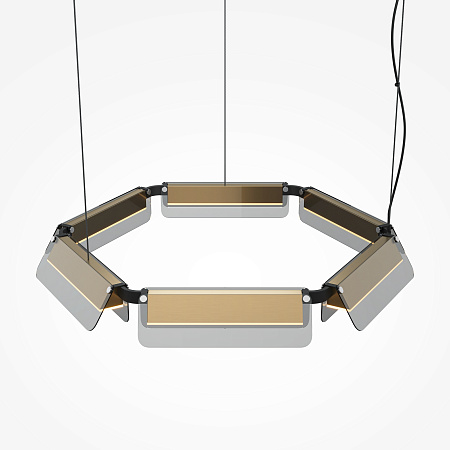 Люстра подвесная светодиодная Maytoni Flat MOD296PL-L40BS3K