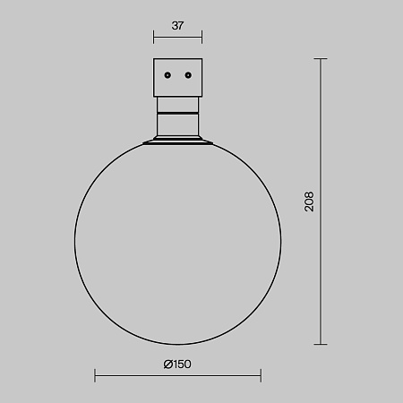 Трековый однофазный уличный светодиодный светильник Maytoni Elasity IP Luna O-TR01-2-S-9WW3K