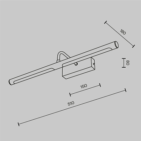 Бра Maytoni Twinkle MIR266WL-L12BS3K
