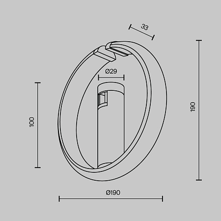 Трековый магнитный светильник Maytoni Flarity Zero TR230-1-10W3K-B