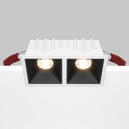 Модульный встраиваемый светодиодный светильник диммируемый Maytoni Alfa LED DL043-02-10W3K-D-SQ-WB