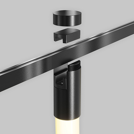 Трековый однофазный магнитный светодиодный светильник Maytoni Flarity Tau TR154-1-27W3K-B