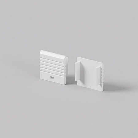 Комплект заглушек (для профиля 35×35) 2 шт., Maytoni ALM-3535A-S-EC 642033