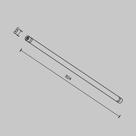 Светильник трековый светодиодный Maytoni Shelf Larc C148CL-L900-13W3K-B