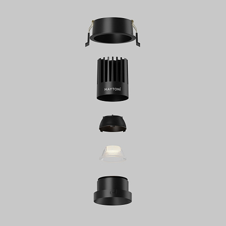 Светильник встраиваемый светодиодный Maytoni Dip DL117-15W-2.7K-B