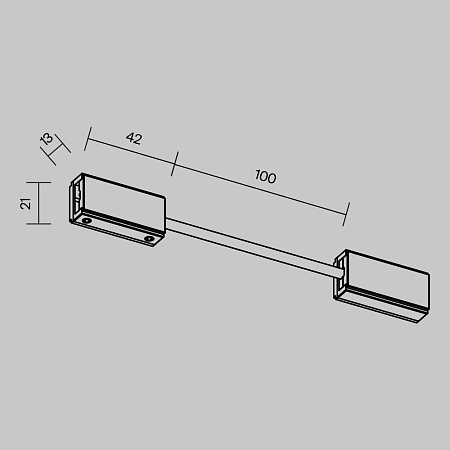 Коннектор питания гибкий Maytoni FLEXITY TRA200CPC-11B-10