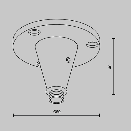 Фиксатор для накладного монтажа системы Maytoni Shelf CA026BS-B Фиксатор для накладного монтажа системы Maytoni Shelf CA026BS-B