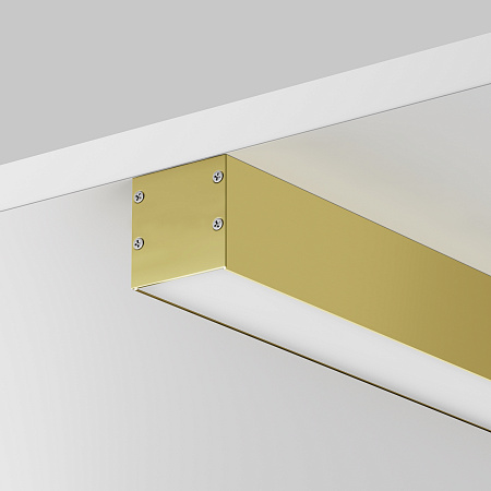 Алюминиевый профиль накладной-подвесной 35x35 (Латунь, 2 м) Maytoni ALM-3535BT-BR-2M 633005