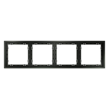 Рамка пластиковая VOLTUM S70 на 4 поста, (титан) VLS100406