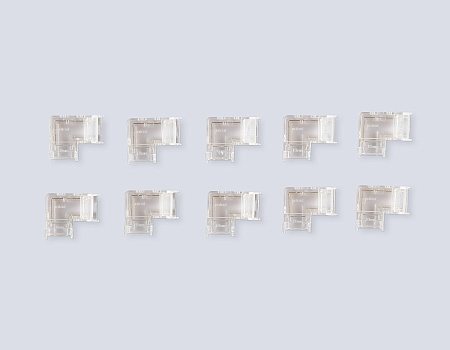 Коннектор угловой COB 12/24V для лент 10mm GS6861 (2 конт.) (10шт. в комплекте) Illumination GS6861 Коннектор угловой COB 12/24V для лент 10mm GS6861 (2 конт.) (10шт. в комплекте) Illumination GS6861