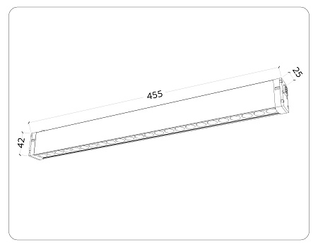 Трековый магнитный диммируемый светодиодный светильник Ambrella light Magnetic 220V GL1314