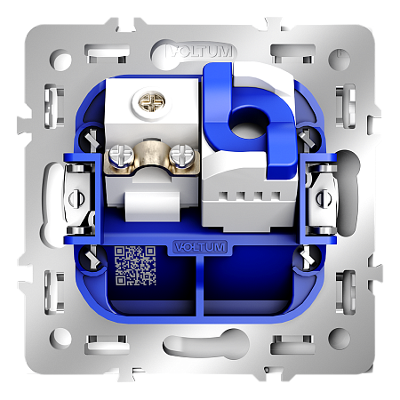 Розетка телевизионная встраиваемая TV+RJ45 кат. 6 Voltum S70 (белый глянцевый) VLS060701 Розетка телевизионная встраиваемая TV+RJ45 кат. 6 Voltum S70 (белый глянцевый) VLS060701