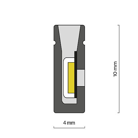 Гибкий неон 9,6 Вт/м 4000К 24V IP20 Maytoni Изгиб поперек оптической оси 432038