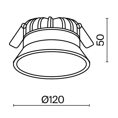 Светильник встраиваемый светодиодный Maytoni Okno DL055-12W4K-W