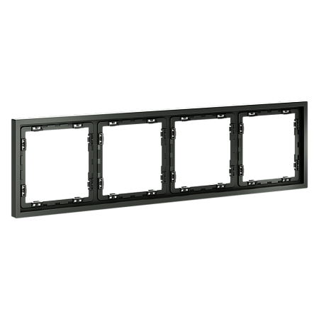 Рамка пластиковая VOLTUM S70 на 4 поста, (титан) VLS100406