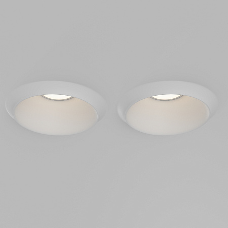 Светильник встраиваемый Maytoni Gyps Modern DL124-GU10-02-TRS-W