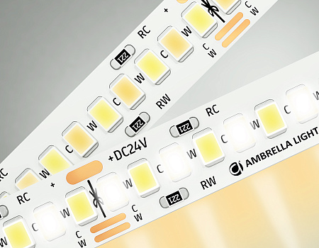 Светодиодная лента с регулировкой температуры света 2835 240Led 18W 24V IP20 CCT 3000-650 GS GS4151