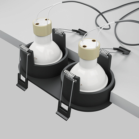 Светильник встраиваемый Maytoni Share DL126-02-GU10-B