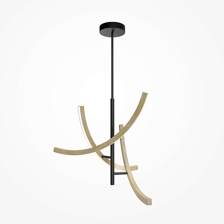 Люстра на штанге светодиодная Maytoni Wabi MOD428PL-L27BK Люстра на штанге светодиодная Maytoni Wabi MOD428PL-L27BK