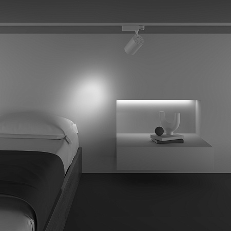 Трековый трехфазный светодиодный светильник Maytoni Trinity Vuoro TR029-3-20W3K-S-W Трековый трехфазный светодиодный светильник Maytoni Trinity Vuoro TR029-3-20W3K-S-W