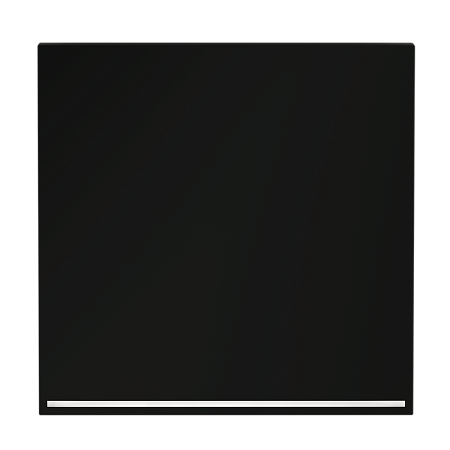 Клавиша для выключателя/переключателя одноклавишного с подсветкой Voltum S70 (черный матовый) VLS000208