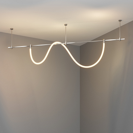 Трековый однофазный магнитный светодиодный светильник Maytoni Flarity Tau TR154-1-27W3K-PT