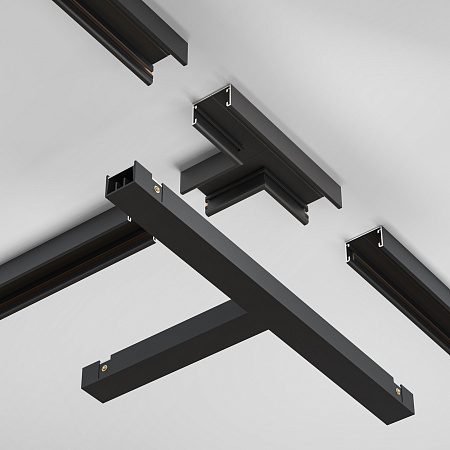 Коннектор Т- образный питания Maytoni Basity TRA172TPC-1B