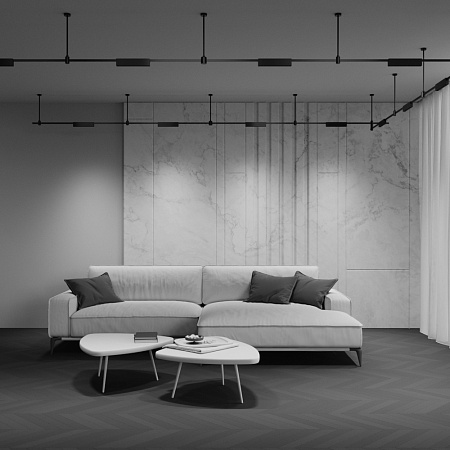 Трековый однофазный светодиодный светильник Maytoni Flarity Points TR150-1-12W4K-M-B