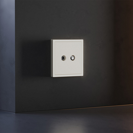 Накладка для розетки телевизионной оконечной TV+SAT Voltum S70 (хлопок) VLS001613 Накладка для розетки телевизионной оконечной TV+SAT Voltum S70 (хлопок) VLS001613