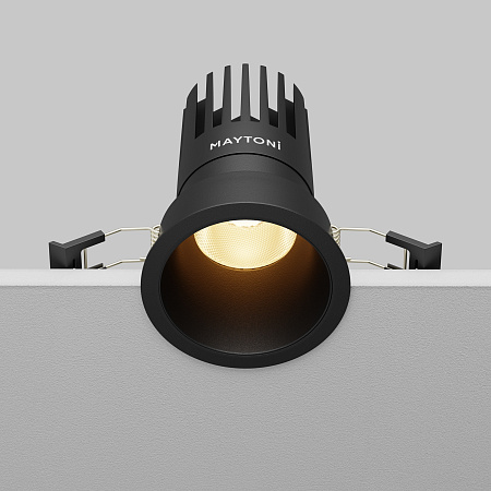 Светильник встраиваемый светодиодный Maytoni Dip DL118-15W-2.7K-B